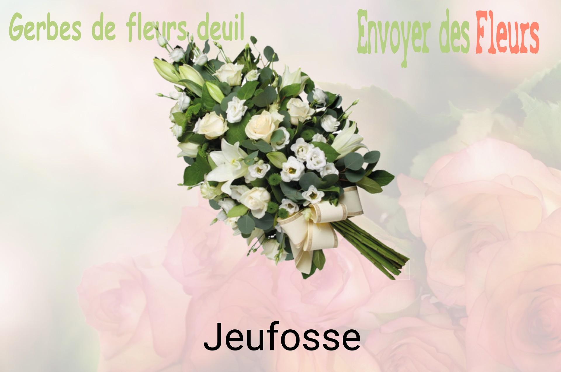Gerbe de fleurs de deuil livrée à Jeufosse
